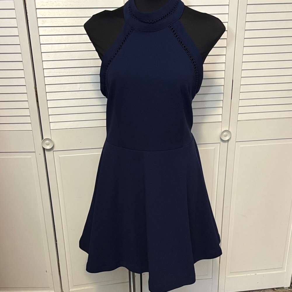 B Darlin Navy Sleeveless Mini Dress